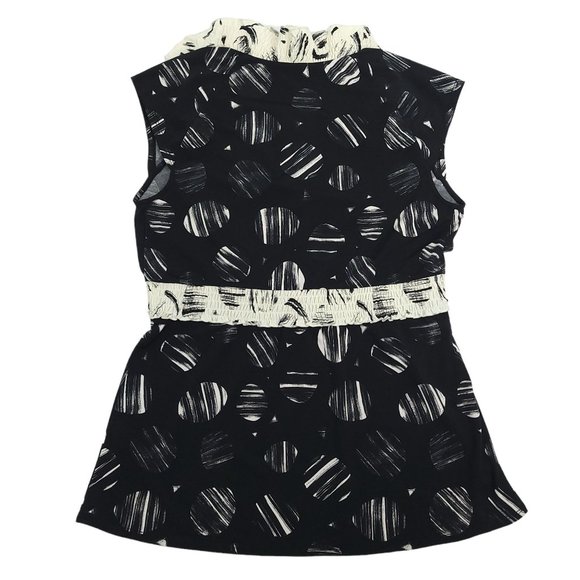 BCBGMaxazria Sleeveless Jersey Knit Top Womens Size S Elastic Waist NEW - Picture 8 of 10